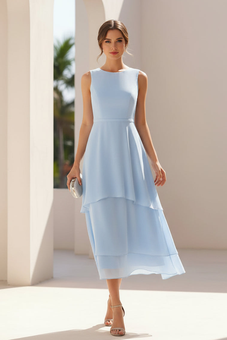 Lace Jacket Chiffon Two-Piece Gown