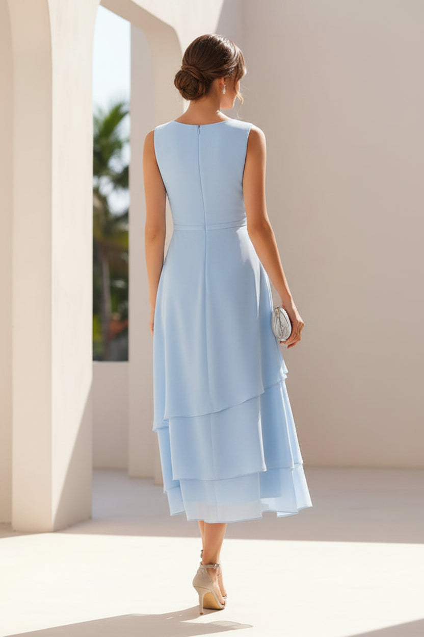 Lace Jacket Chiffon Two-Piece Gown