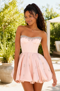 Embellished Corset Bubble Mini Dress