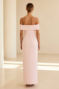Off-the-Shoulder Column Maxi Gown