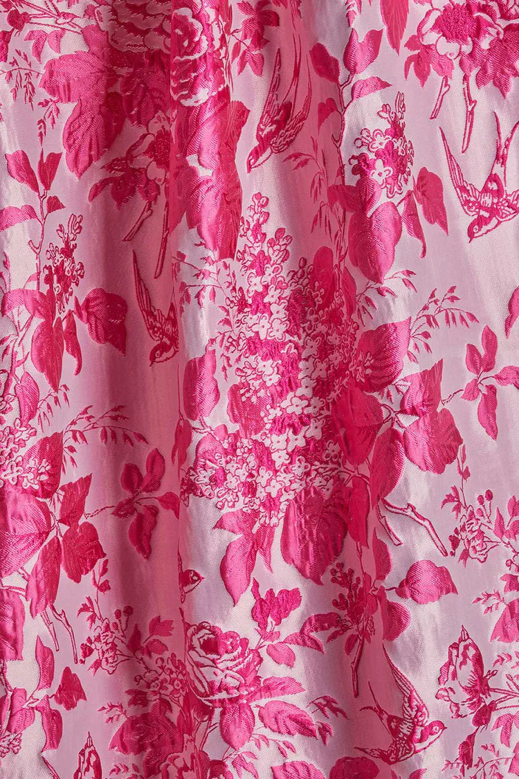 Floral Print Square Neck Column Maxi Dress