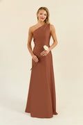 Elegant One-Shoulder A-Line Maxi Dress