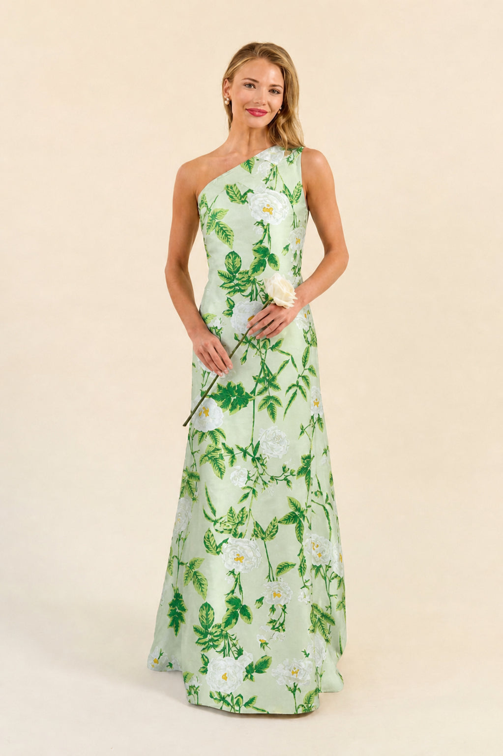 Elegant One-Shoulder A-Line Maxi Dress
