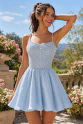 Pearl Beaded Corset A-Line Mini Dress